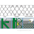 Mesh galvanisé Ouverture de clôture de liaison de chaîne de 60 mm de 60 mm